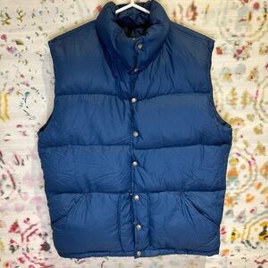 North Face Blue Puffer Vest